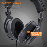 Hs70 Pro Thicker Upgrade Cooling Gel Earpads - Compatible With Hs50 Pro Hs60 Pro Hs70 I Replacement Ear Cushion Cup With Microphone Foam And Installation Tool (Breathable Mesh)