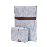Vertical 15 Inch Macbook Pro Sleeve Protective Laptop Case For 16 Inch Macbook Pro 2019, 15 Inch Macbook Pro 2015-2019, Dell Xps 15 With Small Felt Accessory Bag(Light Gray)