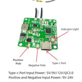 2Pcs 20W Max Qi Wireless Charger Pcba Module Coil, Diy Fast Charging Circuit Board With Type-C Port, Overheating Protection For Car And Furniture Mods (Without Wire) (Without Wire)