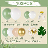 Sage Green Baby Shower Decor: Balloons, Backdrop & Boxes