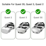 Vr Head Strap Pad For Meta Quest 3/3S/Quest 2, Elite Strap Comfort Cushion For Lying Down, Back Head Pressure Relief Support, Vr Accessories For Long Gaming, Fitness & Movies