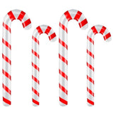 4 Pieces Inflatable Christmas Candy Canes Decorations Set Jumbo Xmas Red White Candy Pvc Balloons Diy Candy Cane Balloons Ornaments For Indoor Outdoor Decor New Year Winter Holiday Supplies