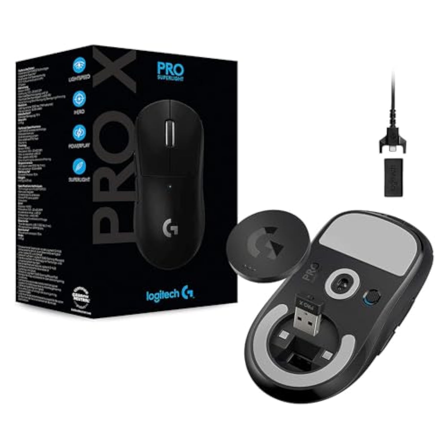 Pro X Superlight Wireless Gaming Mouse - Black