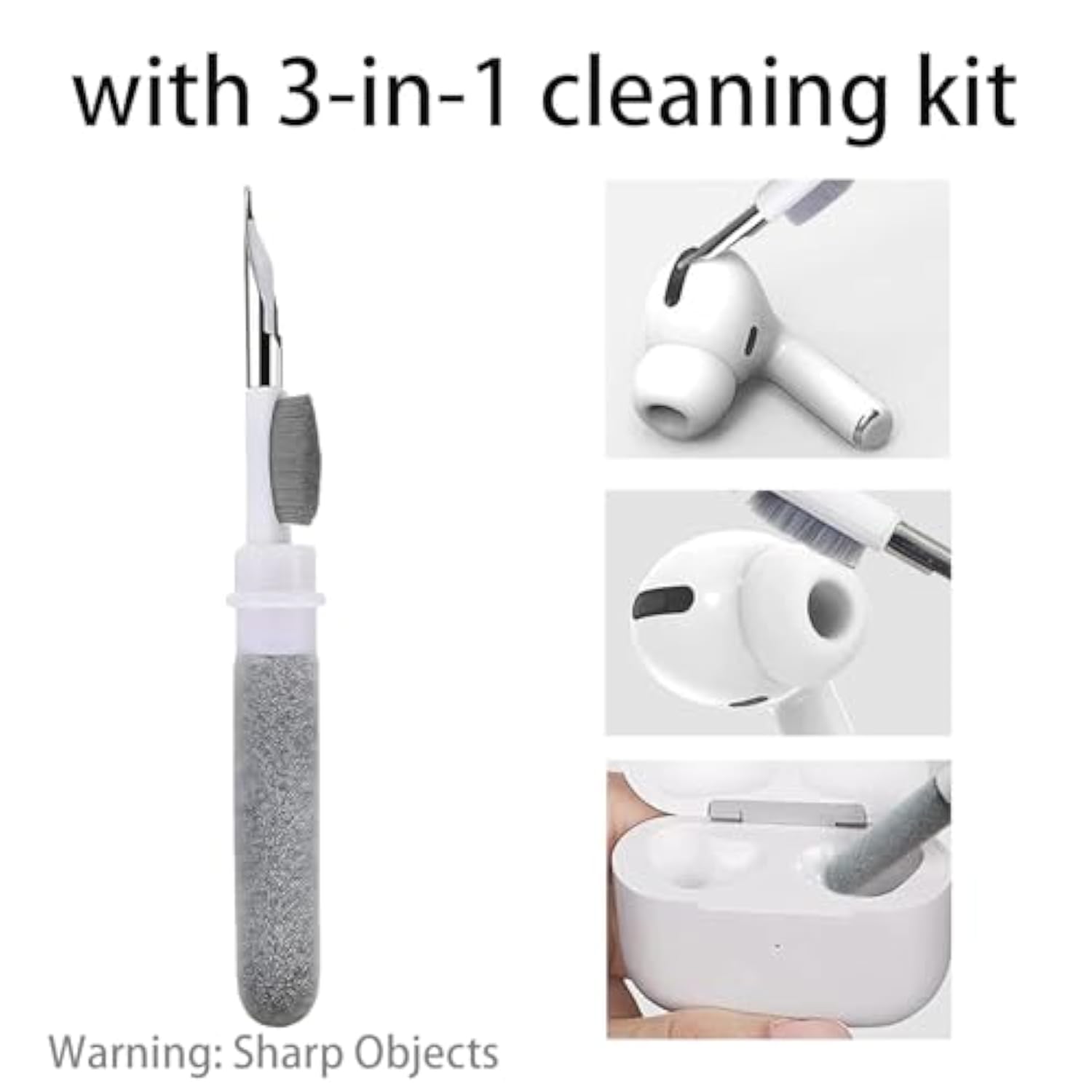 12X Replacement Earbud Tips Wireless Earbuds Accessories Eartips Earpad With 3-In-1 Cleaner Kit Compatible With Xinwld A97 Pro/Soundcore A20I/Tozo Crystal Pods/Samsung Galaxy Buds Pro R190