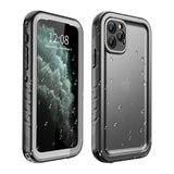 For Iphone 11 Pro Waterproof Case, Full Body Underwater/Rugged/Heavy Duty Shockproof/Dustproof Case With Built-In Screen Protector For Iphone 11 Pro 5.8 Inch (Black)