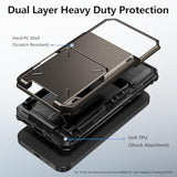 iPhone 17e and iPhone 16e Dual Layer Wallet Case with Card Holder