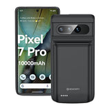 Battery Case For Google Pixel 7 Pro, 10000Mah Ultra Powerful Rechargeable Charging Case, Protective Extended Backup Charger For Google Pixel 7 Pro 5G - 6.7 Inch