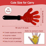 16pcs Hand Clappers 7.5inch Party Noisemakers Sports Birthday Decor