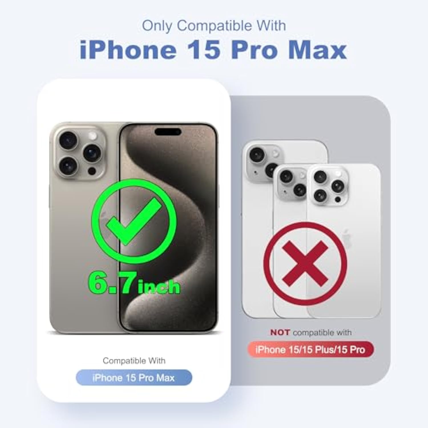 Designed For Iphone 15 Pro Max Case With Magnetic Invisible Ring Stand [Compatible With Mag-Safe] [Military Drop Protection] Shockproof Anti-Slip Cover For Women,Purple