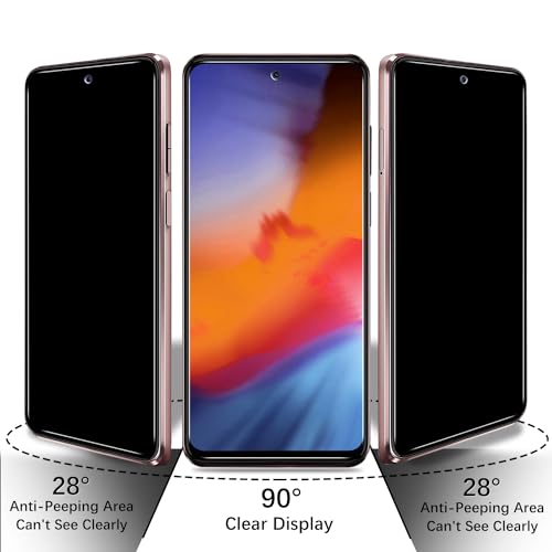 (2 Pack) Privacy Screen Protector for Motorola Moto G Stylus 5G 2023 Anti Spy Tempered Glass, Bubble Free, Case Friendly