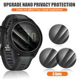 3 Pack Privacy Screen Protector For Garmin Forerunner 165 Smartwatch, [Anti-Spy Tempered Glass] Easy Install, 9H Tempered Glass Protective Film For Garmin Forerunner 165