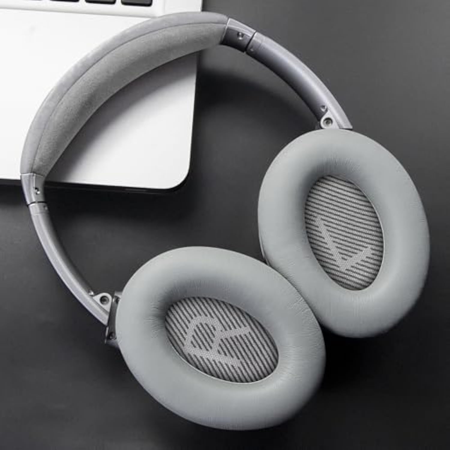 Ear Pads Cushions Replacement, Earpads For Bose Quietcomfort 35 (Qc35) And Quiet Comfort 35 Ii (Qc35 Ii) Over-Ear Headphones, Softer Leather, Noise Isolation Foam - Pl Silver