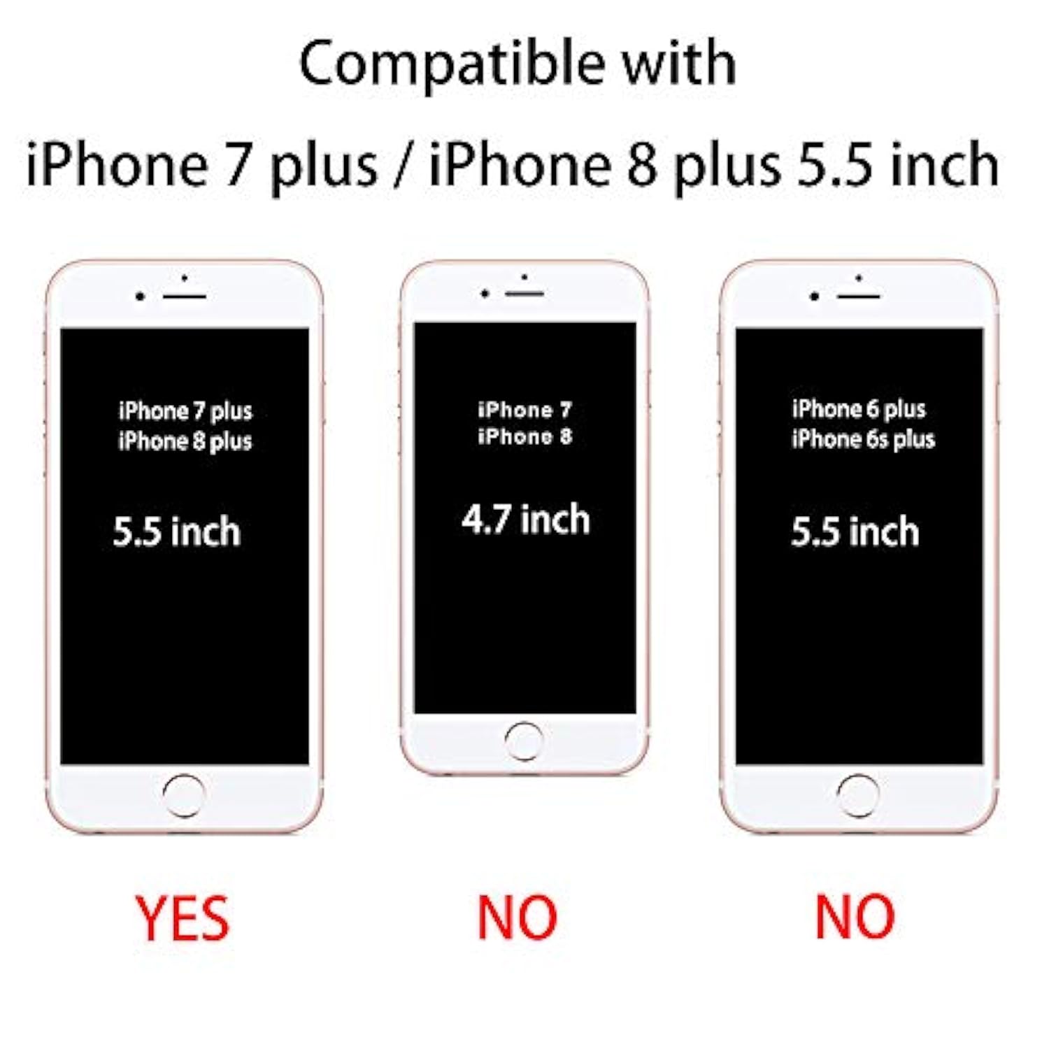 Phone Case Compatible With Iphone 7 Plus & Iphone 8 Plus, Clear Case Shockproof Protective Bumper Slim Cover For 5.5 Inch