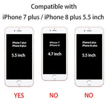 Phone Case Compatible With Iphone 7 Plus & Iphone 8 Plus, Clear Case Shockproof Protective Bumper Slim Cover For 5.5 Inch