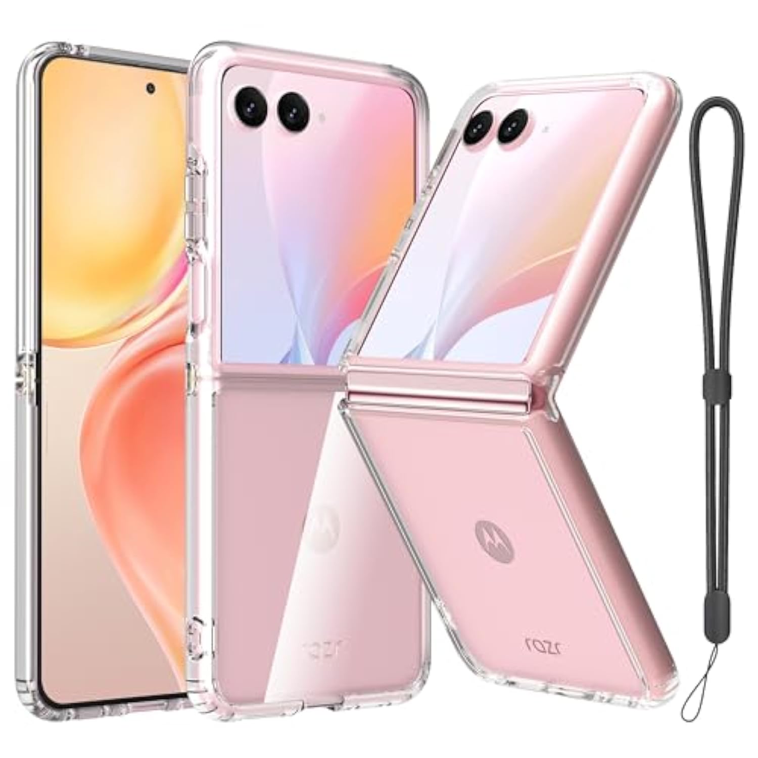 Case Compatible With Motorola Razr Plus 2024/2025, Clear Shockproof Phone Cover,Ultra-Thin Slim Fit Hard Pc Protective Cases For Moto Razr Plus 2024/2025, Clear