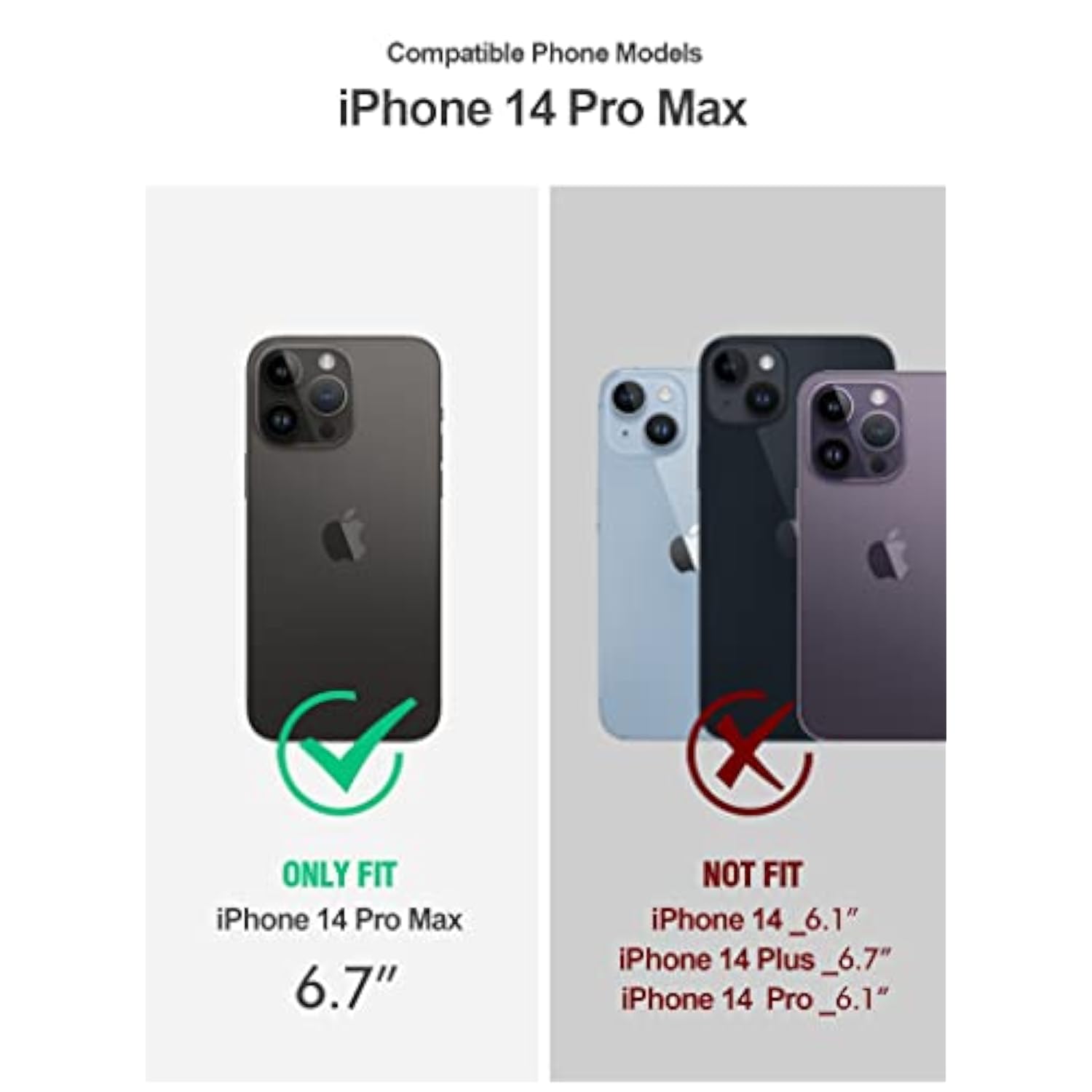 Neon Case Compatible With Iphone 14 Pro Max, Dual Layer Rugged Slim Shockproof Drop Protection, Military Green