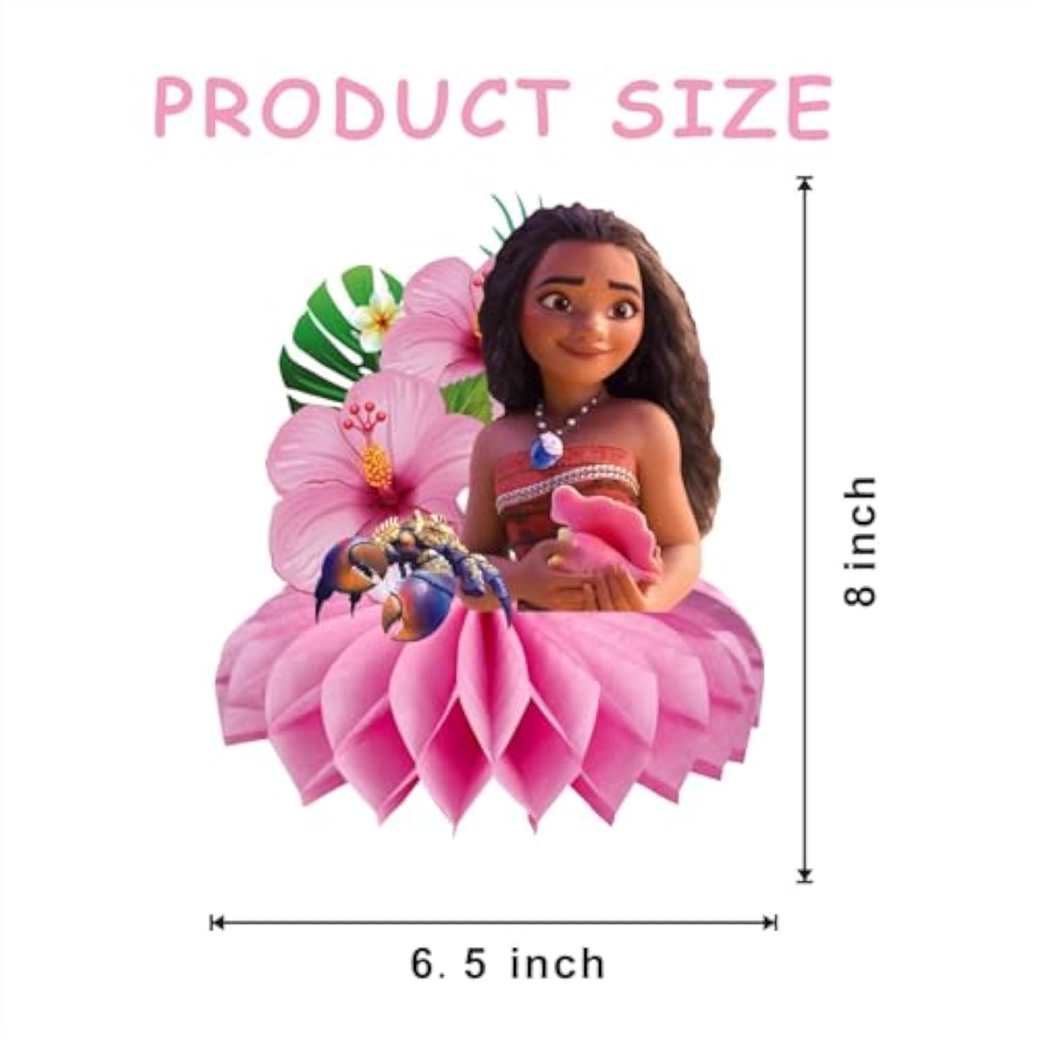 8Pcs Moanana Table Centerpiece Birthday Party Supplies Double Side Table Decorations For Kids Party Decorations