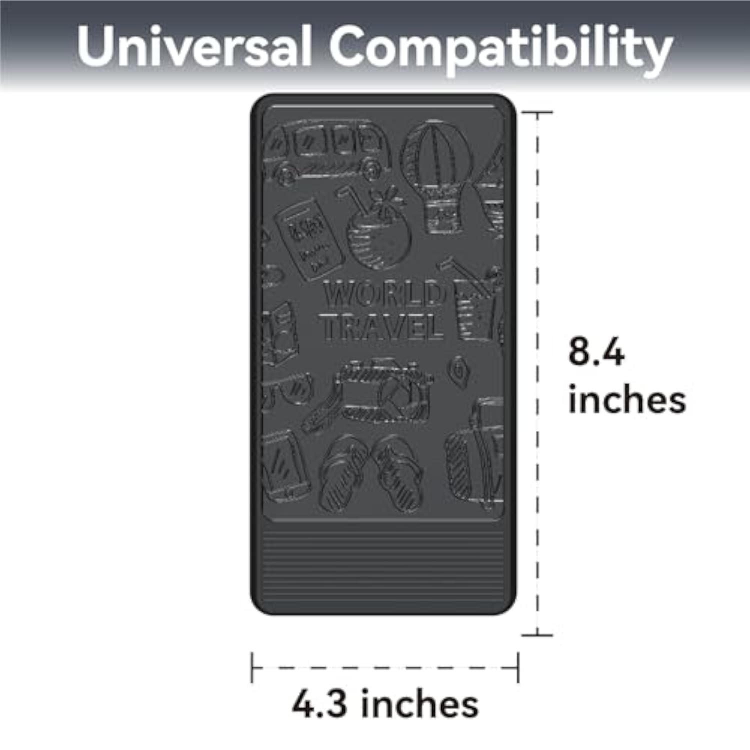 Airplane Phone Holder Mount, Travel Essentials Flexible Phone Holder, Airplane Tablet Holder For Flying, Desk, Compatible With Iphone, Smartphone, Tablet (Black Silk Screen)