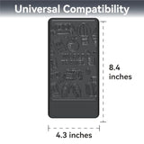 Airplane Phone Holder Mount, Travel Essentials Flexible Phone Holder, Airplane Tablet Holder For Flying, Desk, Compatible With Iphone, Smartphone, Tablet (Black Silk Screen)