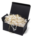 1 Lb Crinkle Cut Paper Shred Filler White & Gold Crinkle Shredded Paper For Gift Box - Gift Basket Bag Filler - Grass Cushion Stuffing For Christmas Holiday Packaging Wrapping