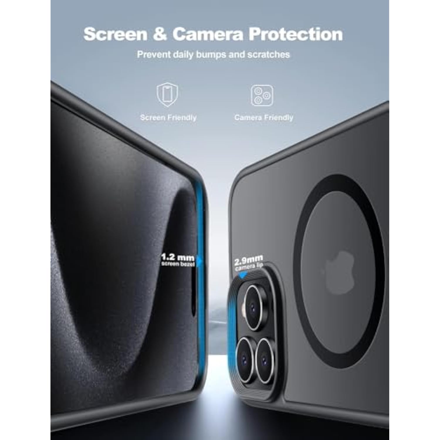 For Iphone 16 Pro Max Pro Max Case,Compatible With Magsafe,[16Ft Drop Resistant][2 Tempered-Glass Screen Protectors] Shockproof Case For Iphone 16 Pro Max Cases 6.9 Inch?Black Set