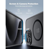 For Iphone 16 Pro Max Pro Max Case,Compatible With Magsafe,[16Ft Drop Resistant][2 Tempered-Glass Screen Protectors] Shockproof Case For Iphone 16 Pro Max Cases 6.9 Inch?Black Set