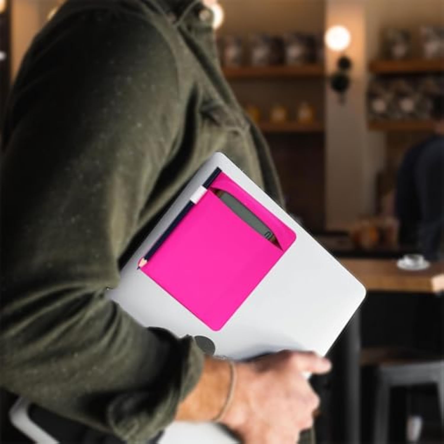 External Hard Drive Holder, Compact Elastic Pouch Organizer Pouch Wireless Storage For Wireless Mouse, Cables, Earphones