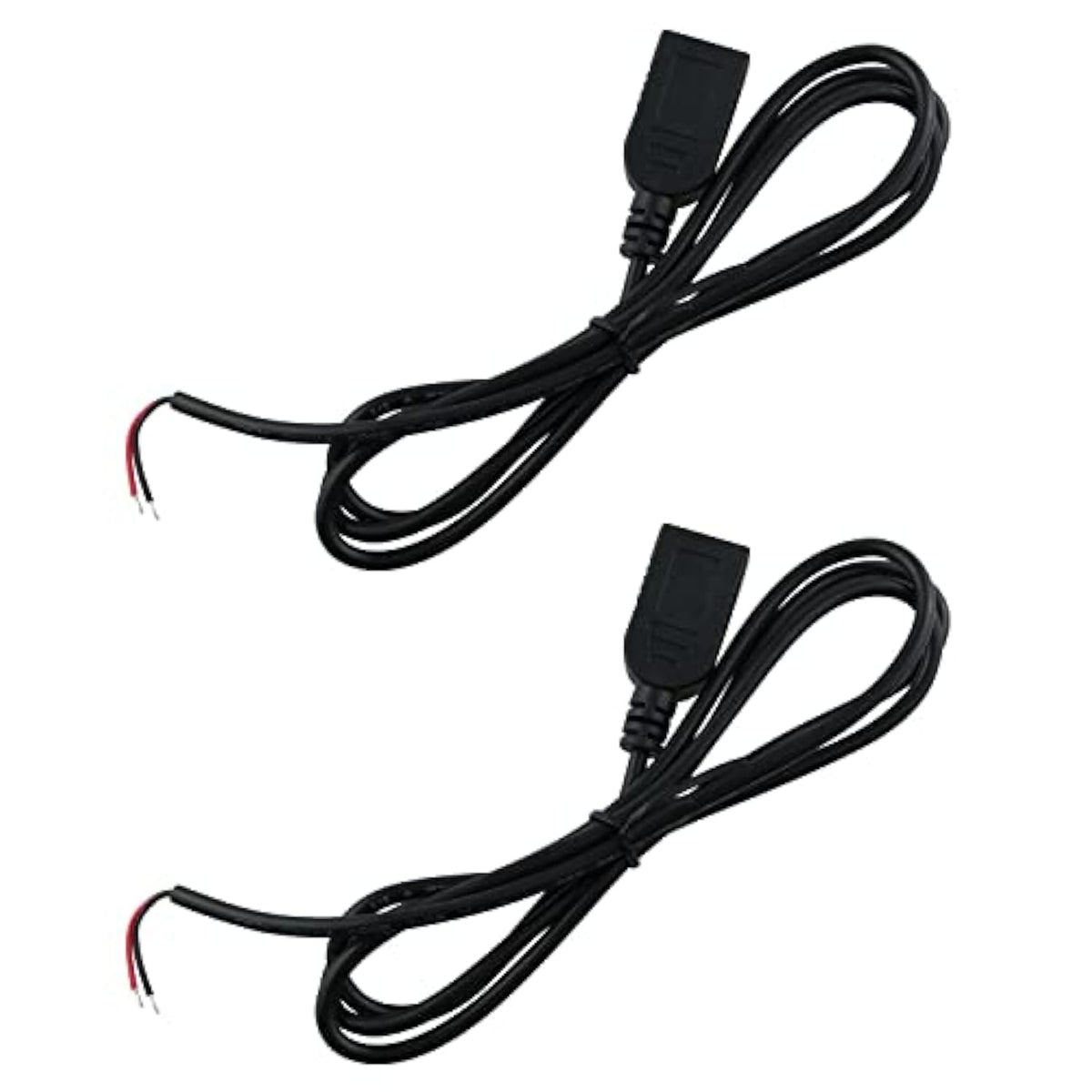 2Pcs 24Awg Usb Pigtail 2 Wire Usb 2.0 Cable 3.3 Feet (1 Meter) Usb Female Cabl