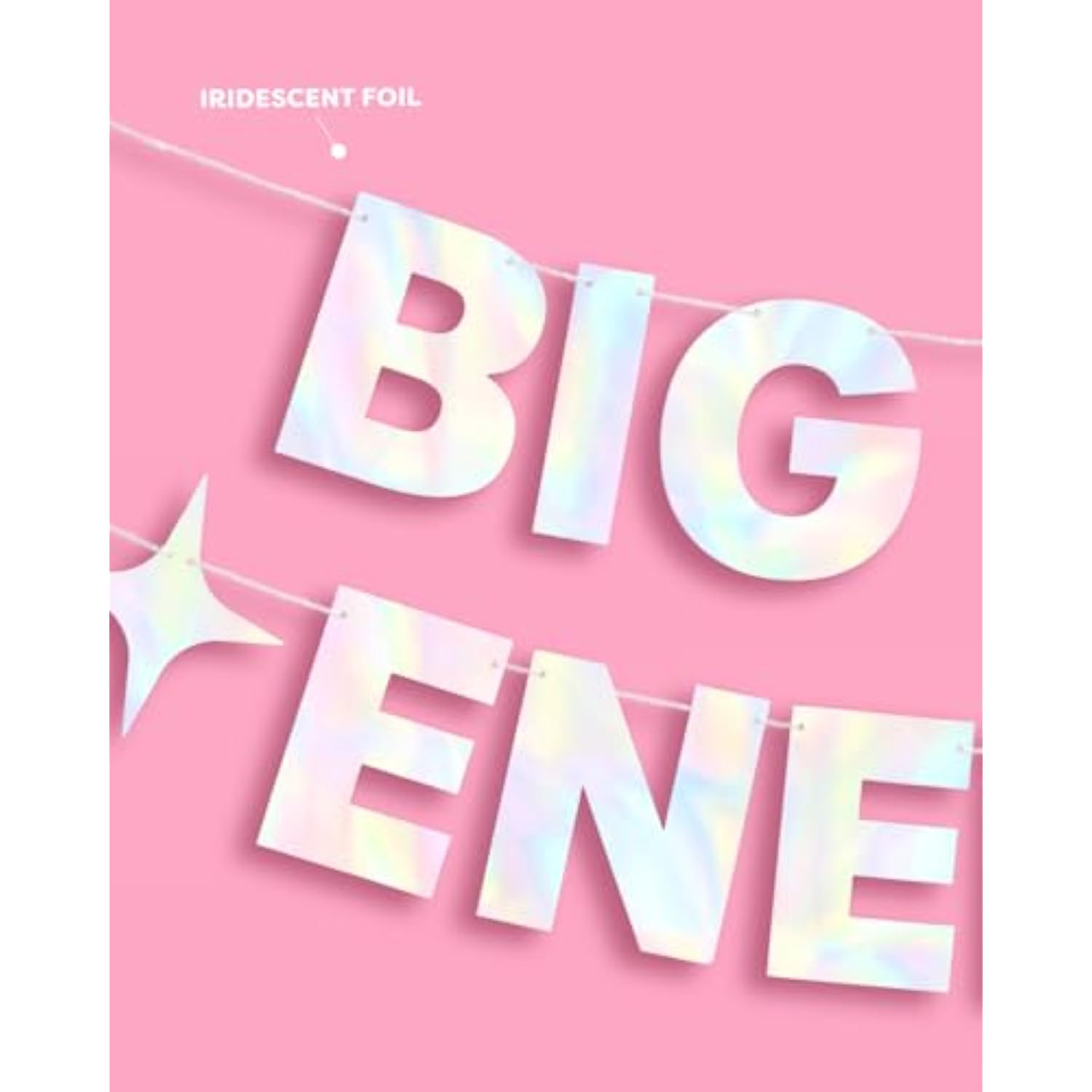 Big Leo Energy Birthday Party Iridescent Foil Banner - 5 Ft. | Zodiac Leo, Horoscope, Astrology Bday Party Decorations Gift