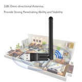 150Mbps Usb Wifi Adapter For Raspberry Pi/Pi 2 3 4 Zero, Rt5370 Chip Wireless