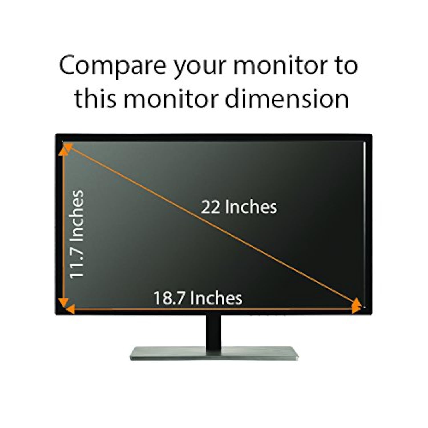 Anti Blue Light Screen Protector, Anti Glare, (3 Pack) for 22 Inches