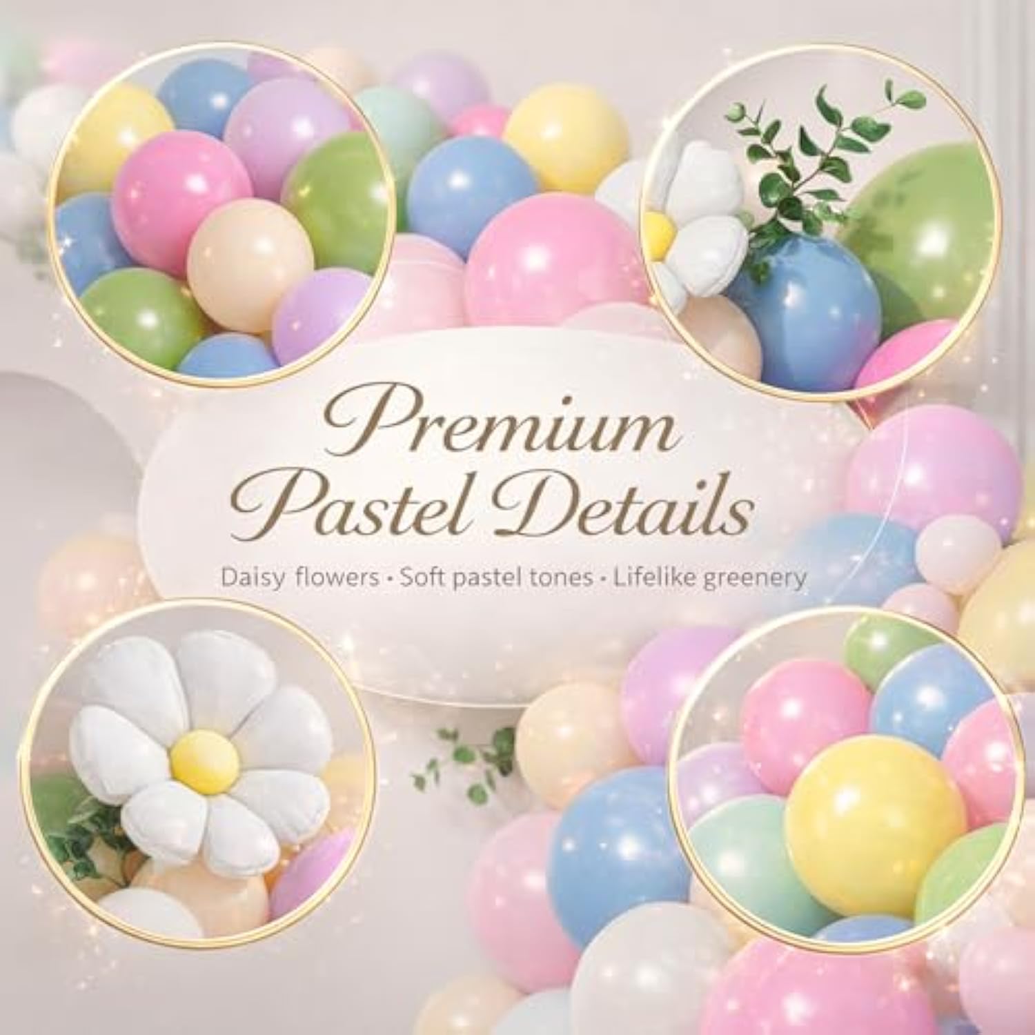 Spring Flower Balloon Arch Garland Kit, 157Pcs Groovy Wildflower Balloon Arch With Daisy Balloons For Baby In Bloom Baby Shower Easter Party Spring Daisy Theme Birthday Party Decorations