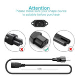 10Ft 3 Prong Ac Power Cord Tv Universal Treadmills Cable For Computer Monitor, Horizon Fitness Treadmills, Superfit, Bowflex, Sole E35 E55 F63 F80,Goplus 2 In 1 Folding Treadmill Charger Replacement