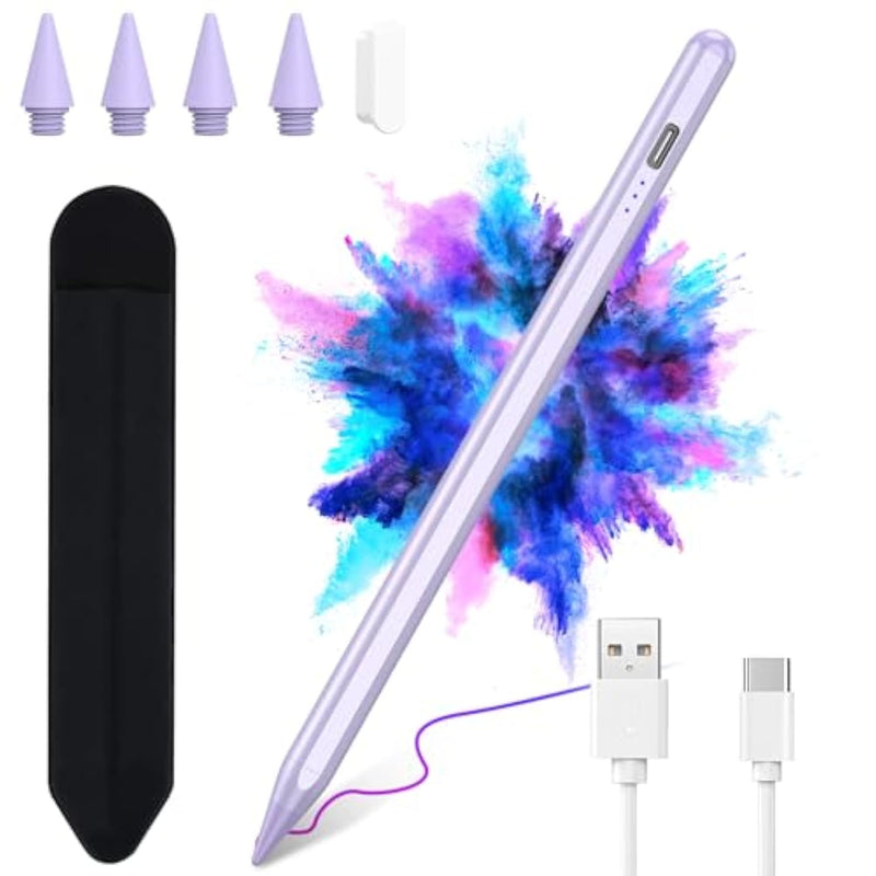 Stylus Pen For Ipad 11Th/10Th/9Th,For Apple Pencil(2018-2025) With Palm Rejection,Fors Ipad Pencil Fors 11Inch A16,Air 11/13(M3) 7/5Th/4Th/3Rd,Pro 11/12.9,Mini 5/6Th,Stylus Pencil Fos Apple Pen Purple