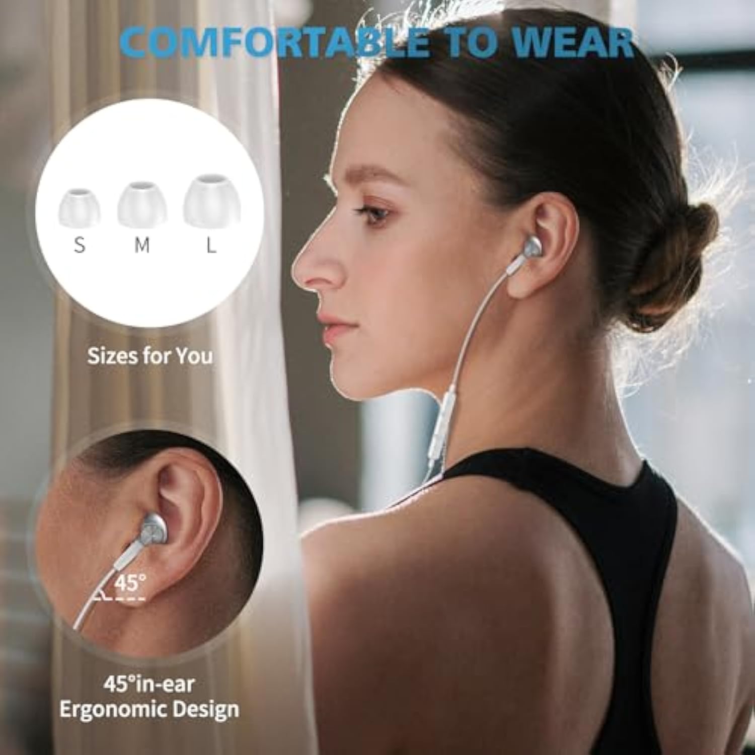 Usb C Headphones For Iphone 15 Pro Max Plus Ipad, Type C Earphones Noise Isola