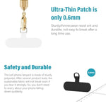 Phone Lanyard 2 Pack - Universal Crossbody Neck Strap With 4 Pads Durable Adjustable Nylon Phone Lanyard For Iphone Samsung And More (Black+Gold)