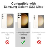 Samsung Galaxy S23 Ultra 5G Frosted Translucent Back Protective Slim Phone Cover