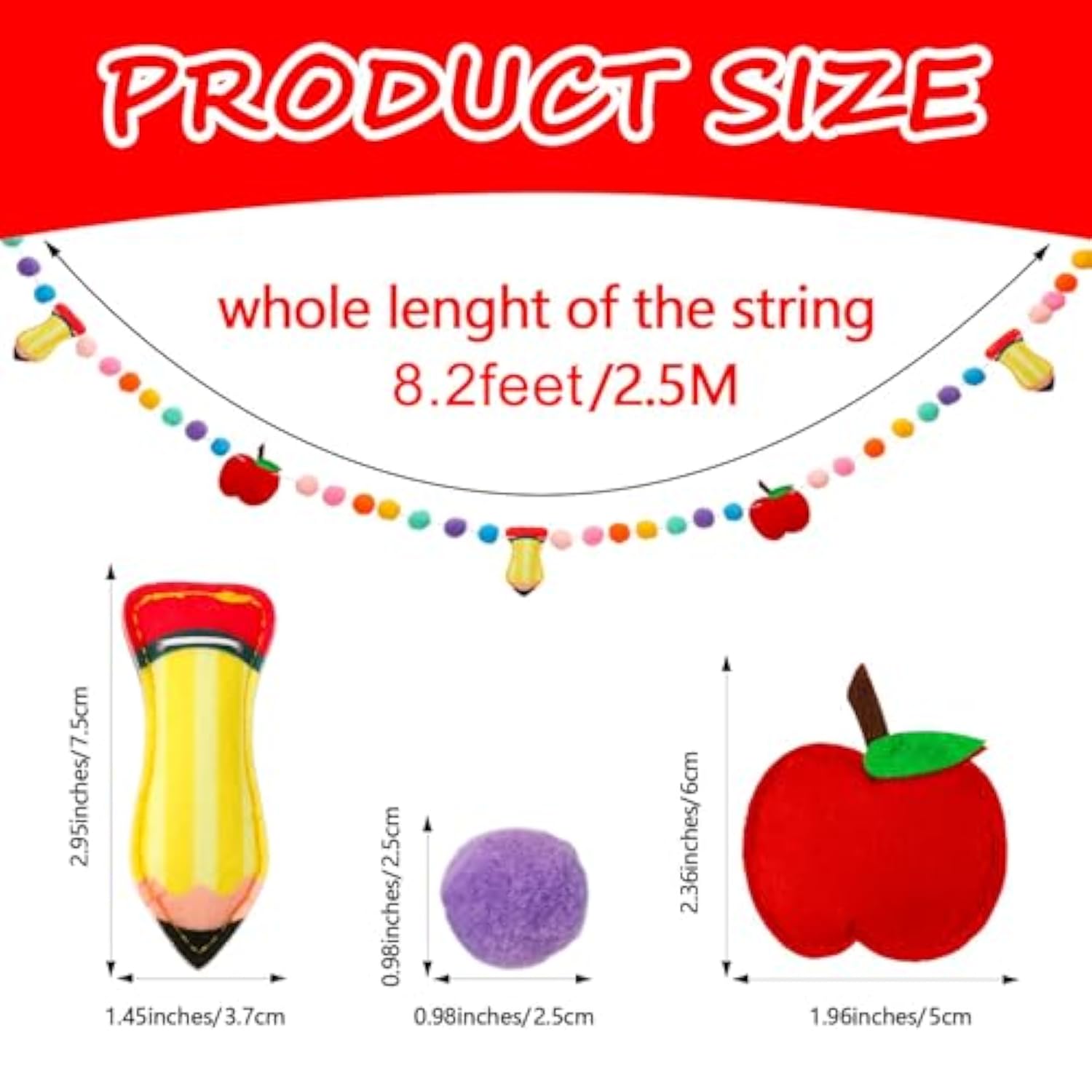 8.2 Ft Tulip Felt Garland Spring 3D Felt Flower Garland For Mother'S Day Spring Home Party Decoration