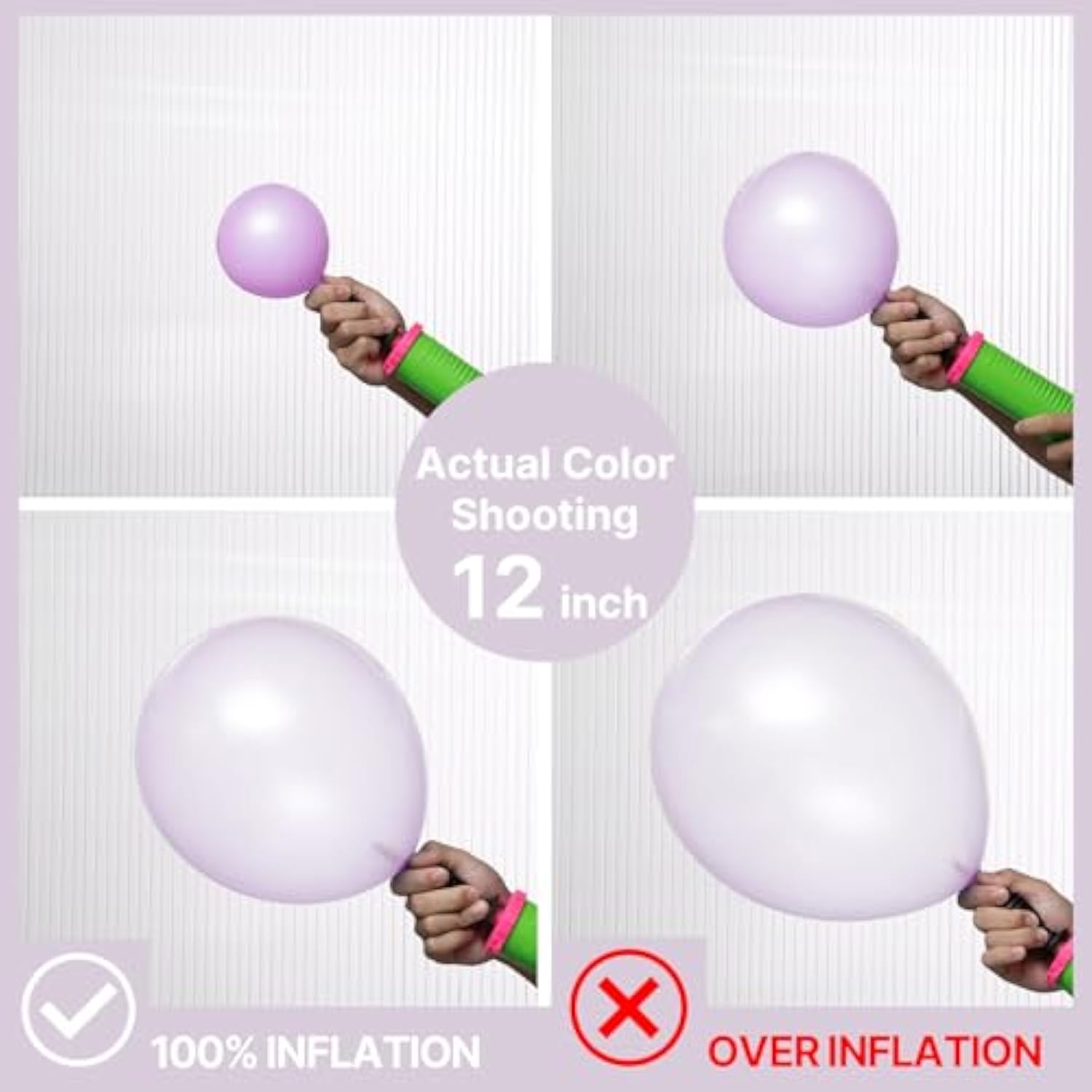 Pearl Lavender Balloons 140Pcs Different Sizes Pack Of 18 12 10 5 Inch Pearl Light Pastel Purple Lilac Balloon Arch Kit For Bachelorette Fairy Girl Birthday Party Decorations Purple-Z32