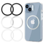 6 Metal Rings Ultra-Thin 0.4mm for MagSafe Accessories iPhone Galaxy Kindle