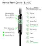 Extra Long Earbuds For Tv & Pc, With 12Ft Spring Coiled Extension Cable, Volume Control & Mic, In-Ear Wired Headphones For 3.5Mm Audio Output Devices, Changeek Cgs06