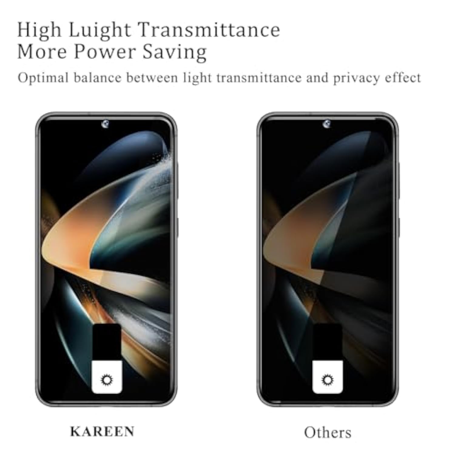 [2 Pack Privacy Screen Protector For Samsung Galaxy S23 5G 6.1-Inch Anti Spy Private Tempered Glass, Support Fingerprint Unlock, Anti-Scratch, Bubble Free