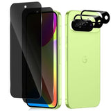 ] Privacy Screen Protector For Google Pixel 10, 9H Hardness Tempered Glass Protective Film [2+2 Pack] Camera Lens Protector [Full Coverage] [Anti-Spy] [Scratch-Resistant] For Pixel 10