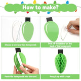 12Pcs Merry Christmas Honeycomb Ball Decorations Centerpieces For Tables Holiday String Lights Hanging Ceiling Sign Merry And Bright Party Supplies For Christmas Theme Birthday Baby Shower Party Favor