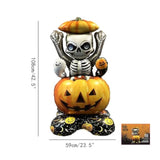 2Pcs 44" 3D Witch & Skull Halloween Foil Balloons - Helium Mylar Party Decoration