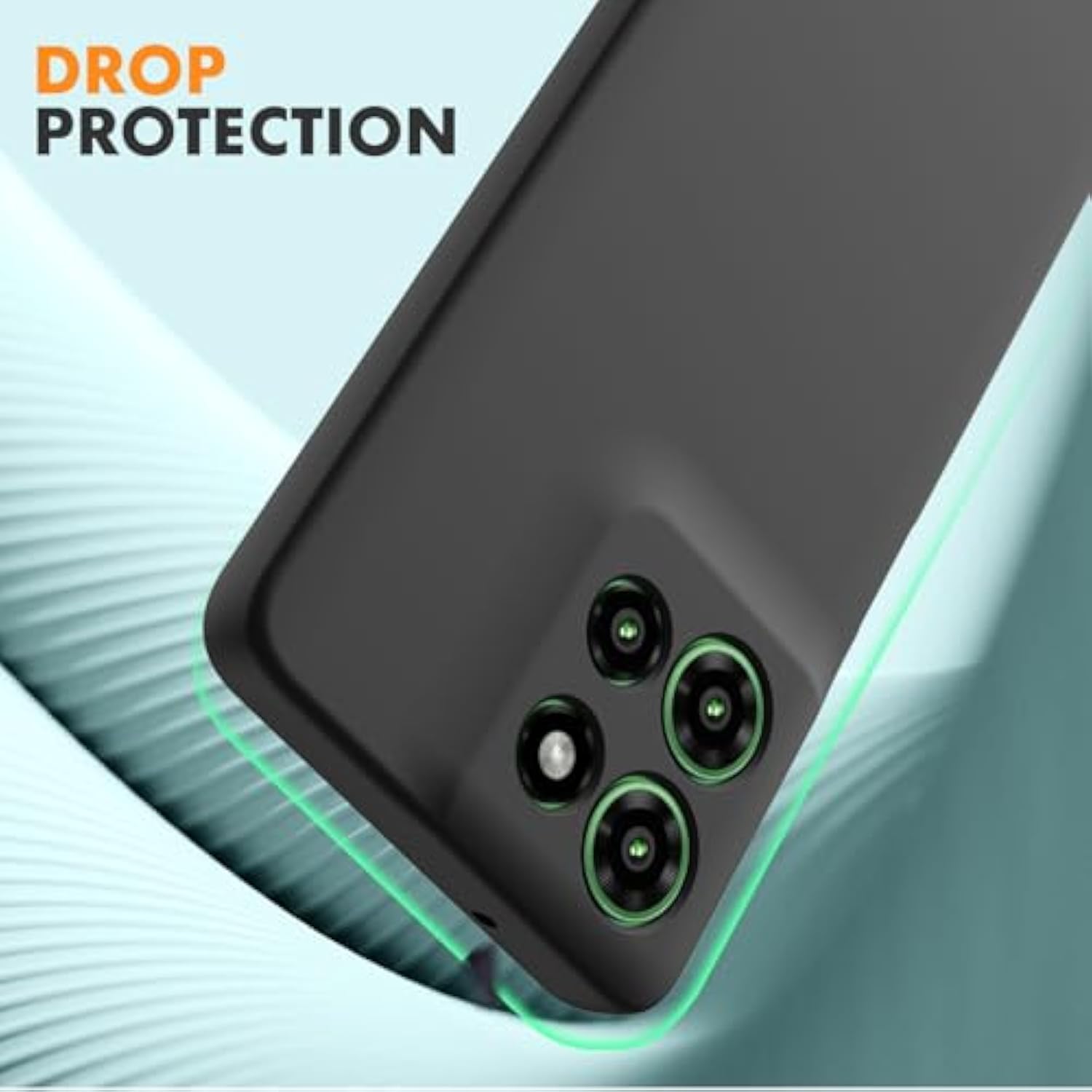 Case For Motorola Moto G Power 5G 2025, 2 Pack Tempered Glass Screen Protectors, Soft Tpu Silicone Shockproof Casered