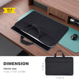 18.5 Inch Portable Monitor Case, Protective Carrying Sleeve For Visionowl Innoview Upperizon Usparkle Ingnok Iproda Motyeowe Cocopar Hongo, 18-18.5" Laptop Notebook Computer Bag, Black