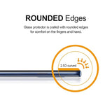 (2 Pack) Designed For Samsung (Galaxy S9 Plus) Tempered Glass Screen Protector With (Easy Installation Tray) Anti Scratch, Bubble Free (Black)