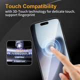 3 Pack Tempered Glass Screen Protector Replacement for iPhone 17 + 3 Pack Camera Lens Protector, Anti-Fingerprint, 9H Hardness, Scratch Resistant,