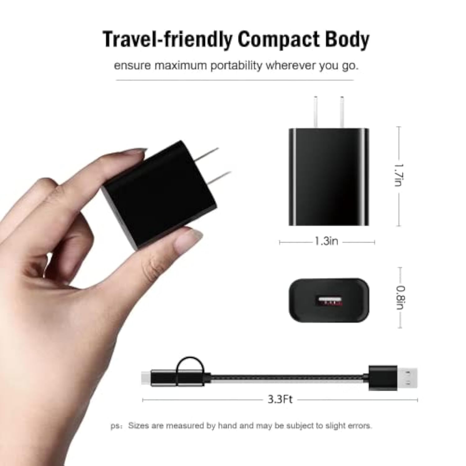 2 In 1 Usb Wall Charger Cable Charging Cord For At&T Calypso 2 / Calypso 3 / F